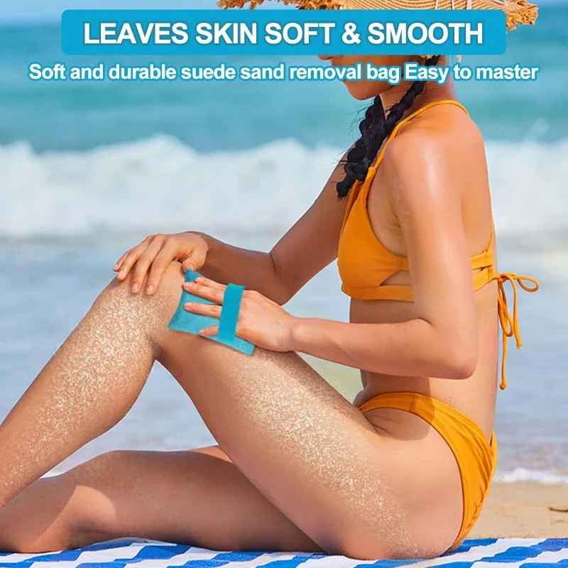 Sand Removal Bag with Brush – Beach & Camping Sunbathing Essential