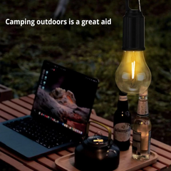 2/4 Pack Rechargeable LED Camping Lanterns – Hanging Tent Lights with Clip Hooks